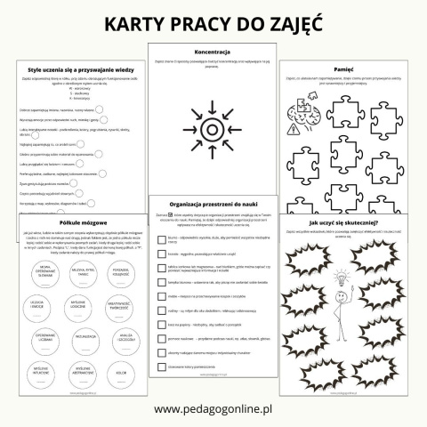Pakiet materiałów - Jak uczyć się skuteczniej? Pakiet materiałów - Jak uczyć się skuteczniej?