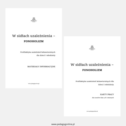 Pakiet profilaktyczny - Fonoholizm (dla starszych) Pakiet profilaktyczny - Fonoholizm (dla starszych)