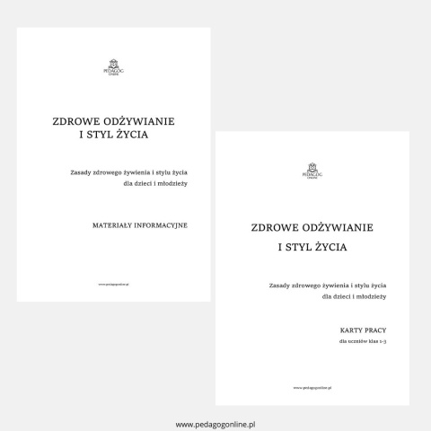 Pakiet profilaktyczny - Zdrowe odżywianie i styl życia (dla młodszych uczniów) Pakiet profilaktyczny - Zdrowe odżywianie i styl życia (dla młodszych uczniów)