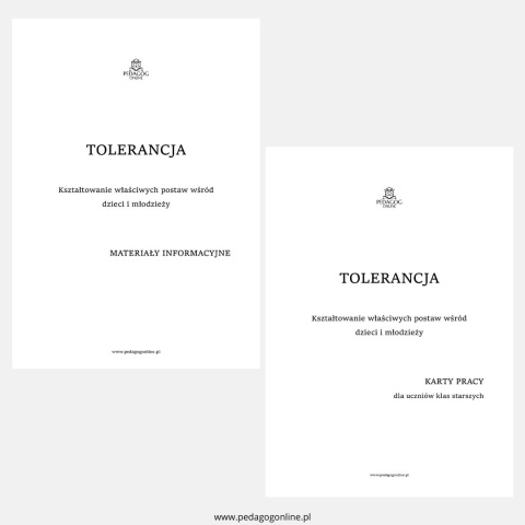 Zestaw 2 pakietów - Tolerancja Zestaw 2 pakietów - Tolerancja