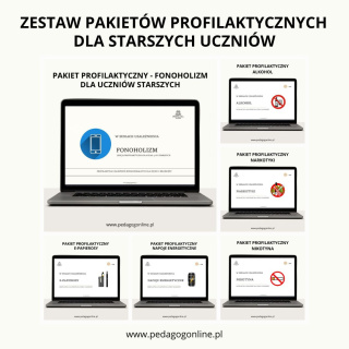 Zestaw pakietów profilaktycznych dla starszych uczniów - 19 pakietów