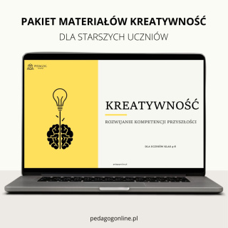 Pakiet materiałów - KREATYWNOŚĆ (dla starszych uczniów)