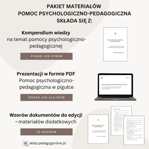 Pakiet materiałów - Pomoc psychologiczno-pedagogiczna Pakiet materiałów - Pomoc psychologiczno-pedagogiczna