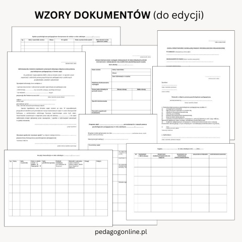 Pakiet materiałów - Pomoc psychologiczno-pedagogiczna Pakiet materiałów - Pomoc psychologiczno-pedagogiczna