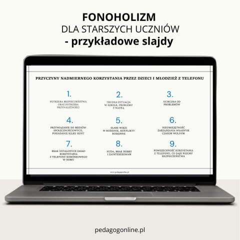 Pakiet profilaktyczny - Fonoholizm (dla starszych) Pakiet profilaktyczny - Fonoholizm (dla starszych)