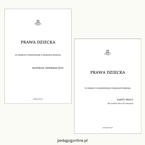Pakiet profilaktyczny - Prawa dziecka (dla starszych uczniów) Pakiet profilaktyczny - Prawa dziecka (dla starszych uczniów)