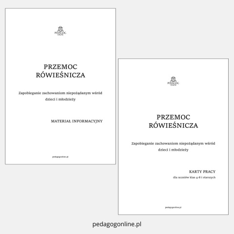 Pakiet profilaktyczny - Przemoc rówieśnicza Pakiet profilaktyczny - Przemoc rówieśnicza