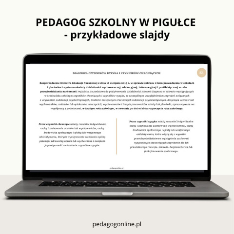 Pedagog szkolny w pigułce Pedagog szkolny w pigułce
