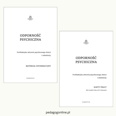Zestaw 2 pakietów - ODPORNOŚĆ PSYCHICZNA Zestaw 2 pakietów - ODPORNOŚĆ PSYCHICZNA