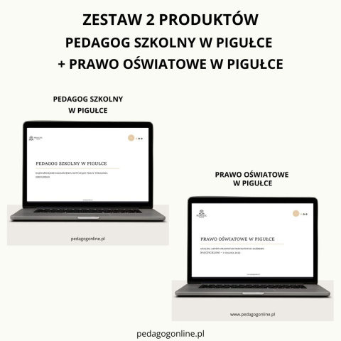 Zestaw 2 produktów - Pedagog szkolny w pigułce + Prawo oświatowe w pigułce Zestaw 2 produktów - Pedagog szkolny w pigułce + Prawo oświatowe w pigułce